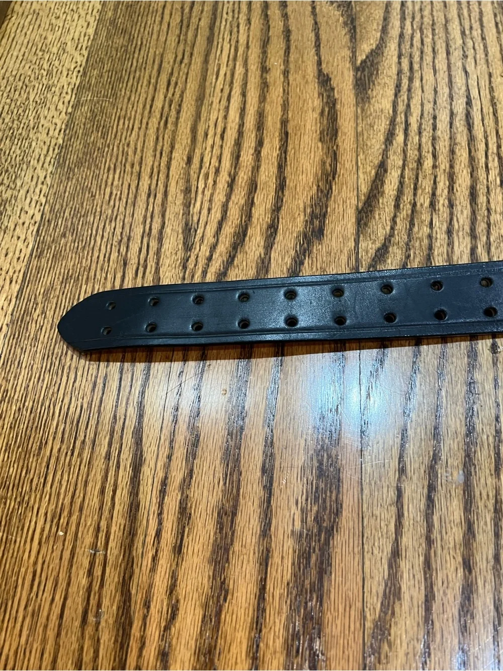 Brenneman’s Leather Goods Handcrafted Leather Belt Sz 36 Black Amish Craftsman